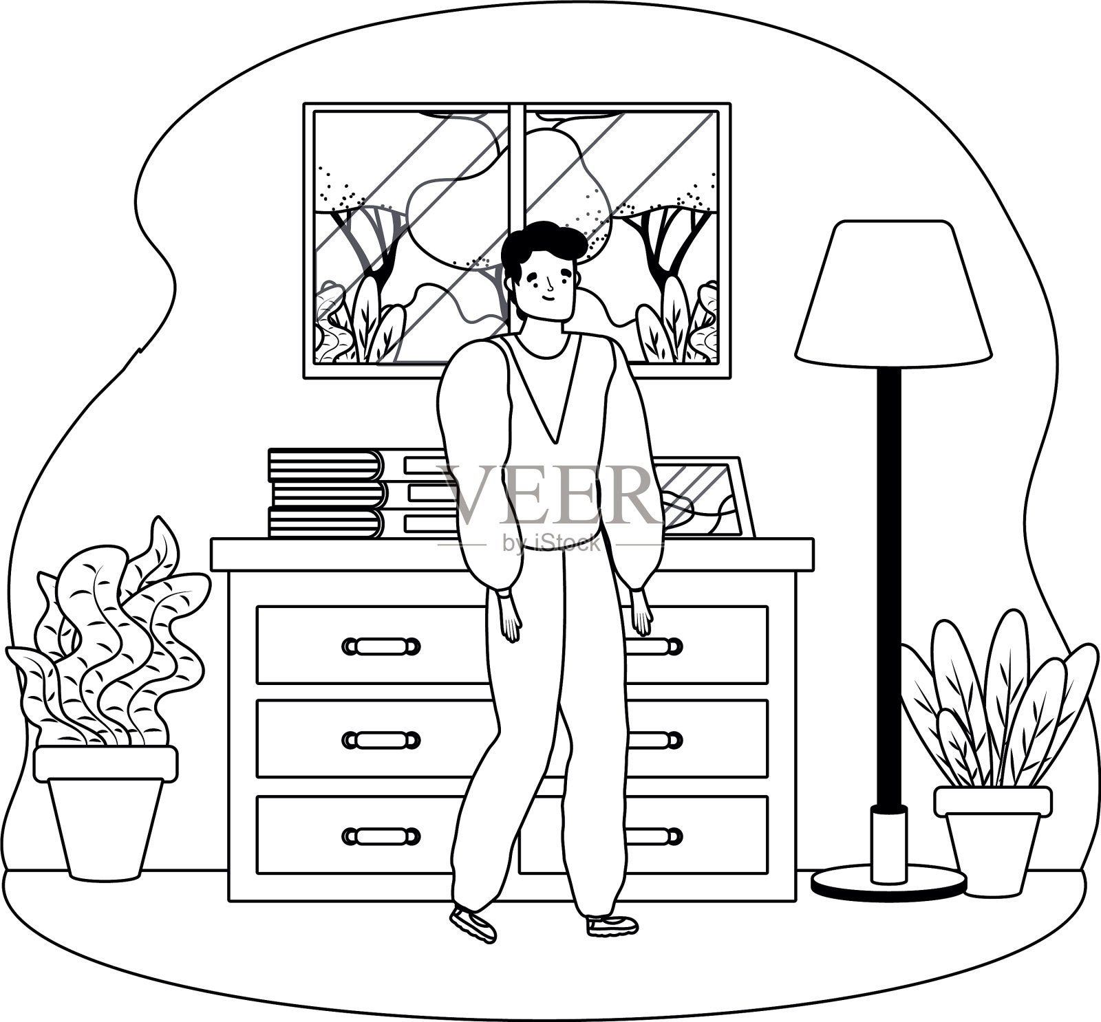 孤立的化身人设计设计元素图片