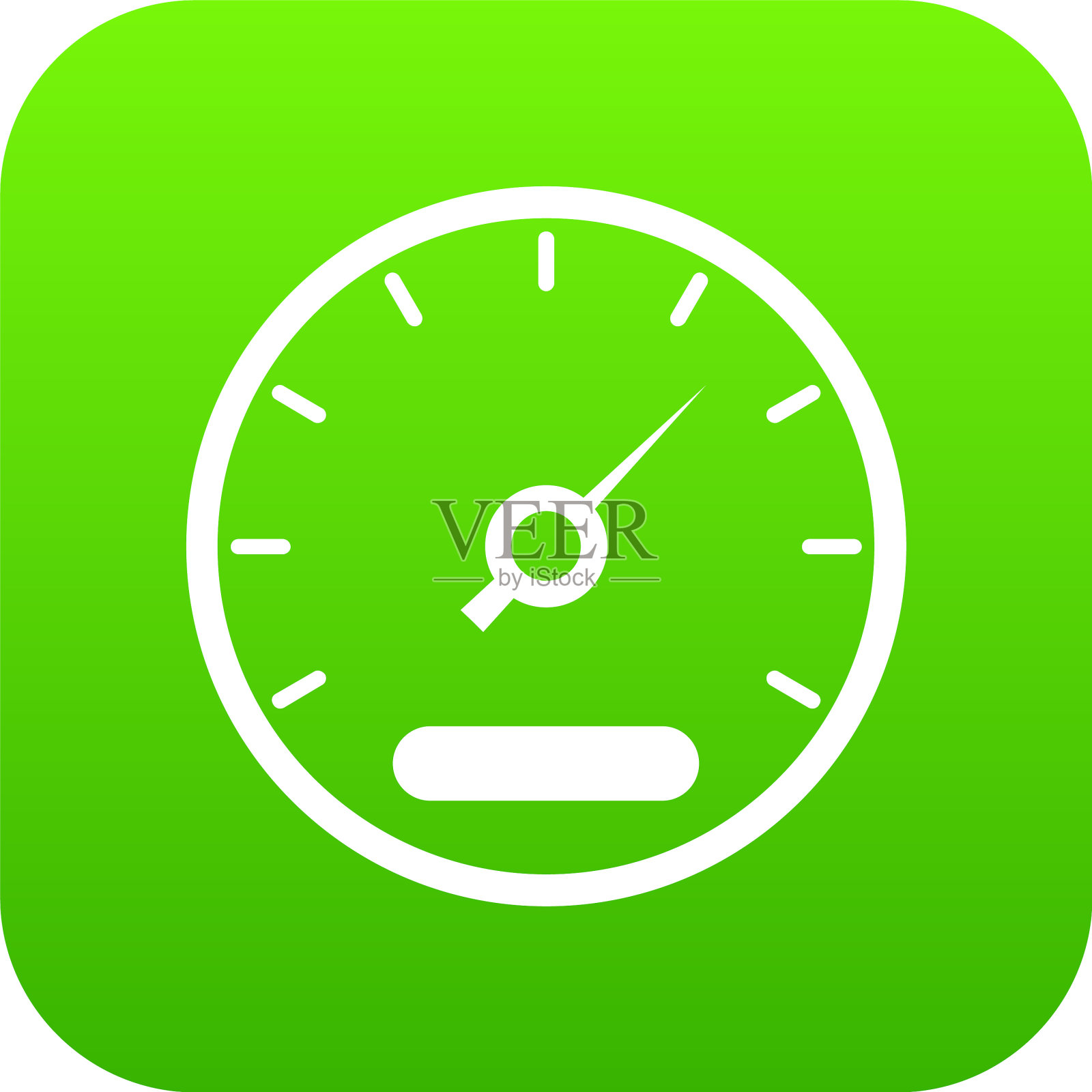 速度计图标数字绿色插画图片素材