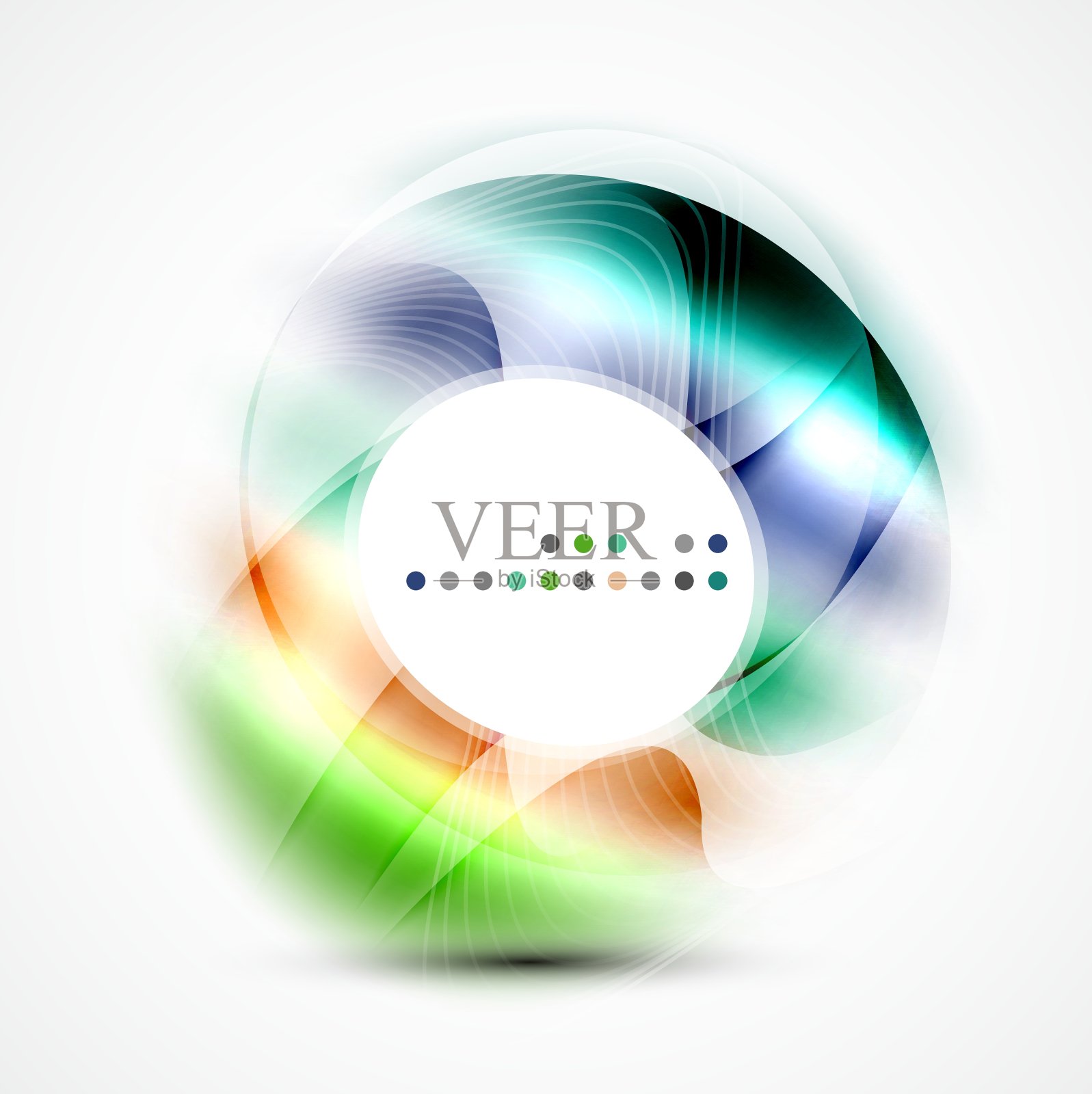 现代闪亮模糊漩涡模板插画图片素材