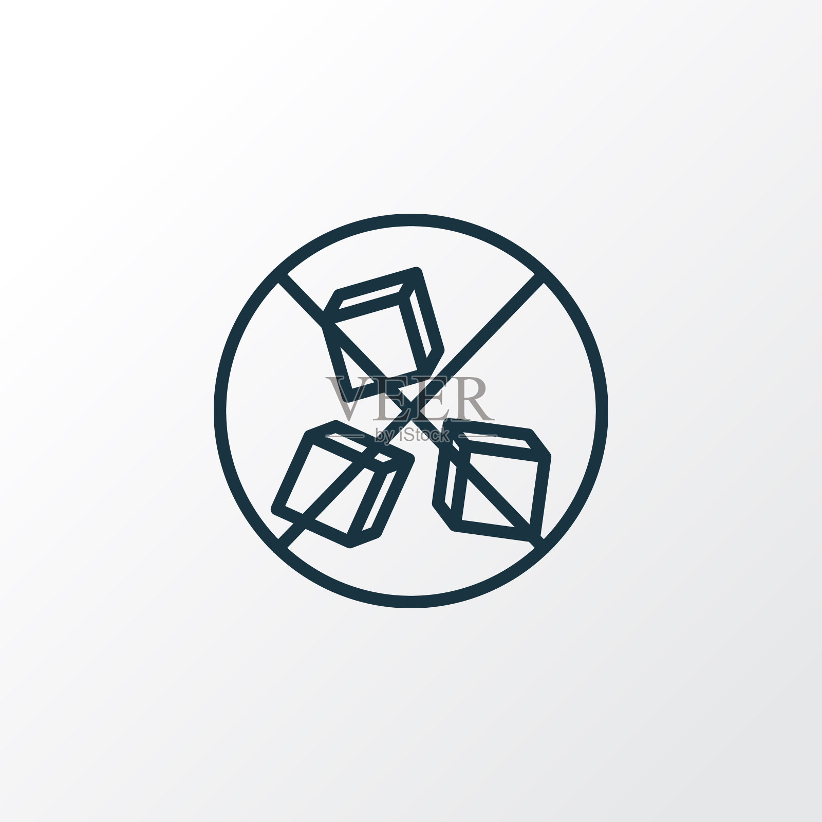 无糖图标线条象征优质插画图片素材