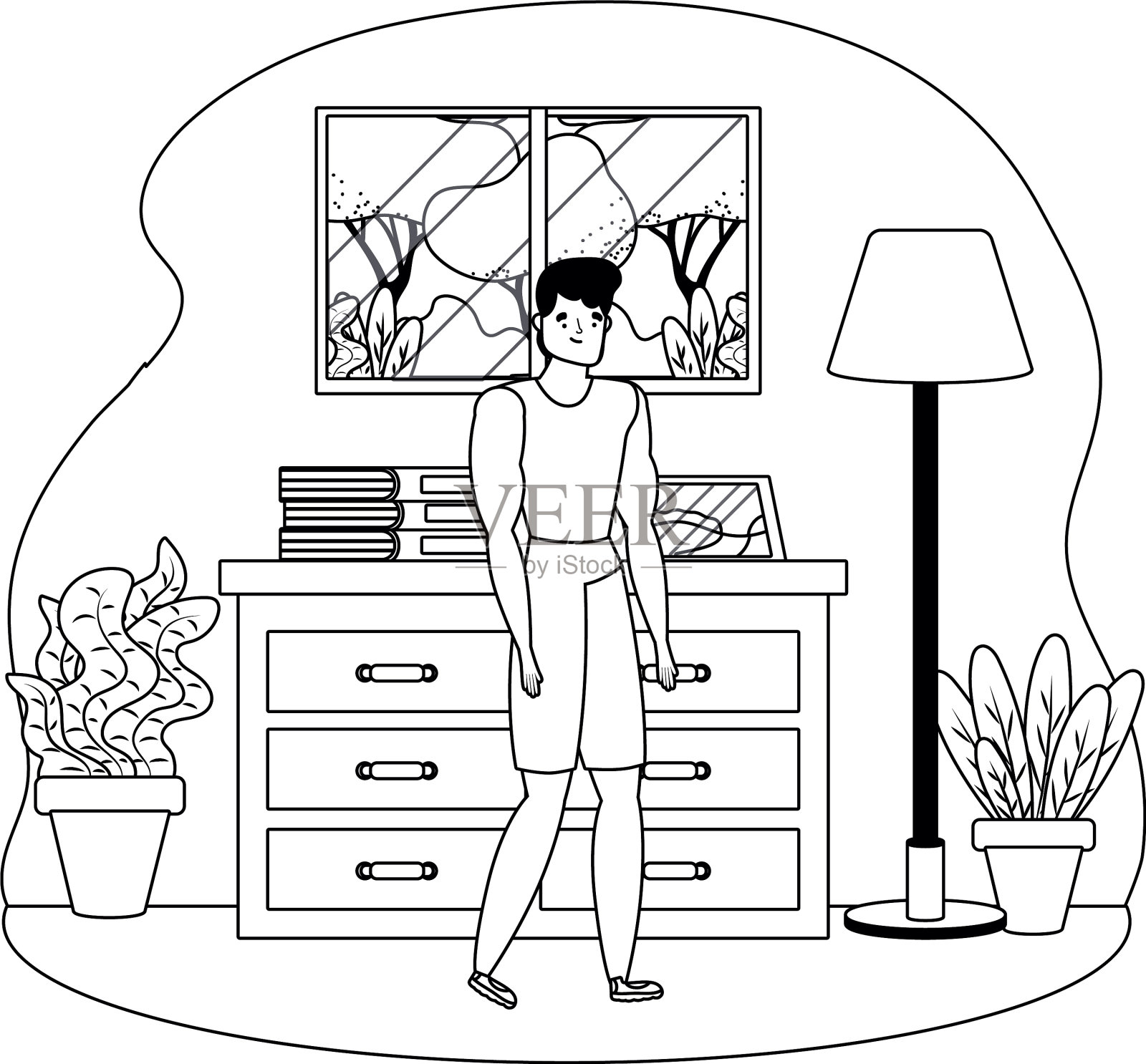 孤立的化身人设计设计元素图片