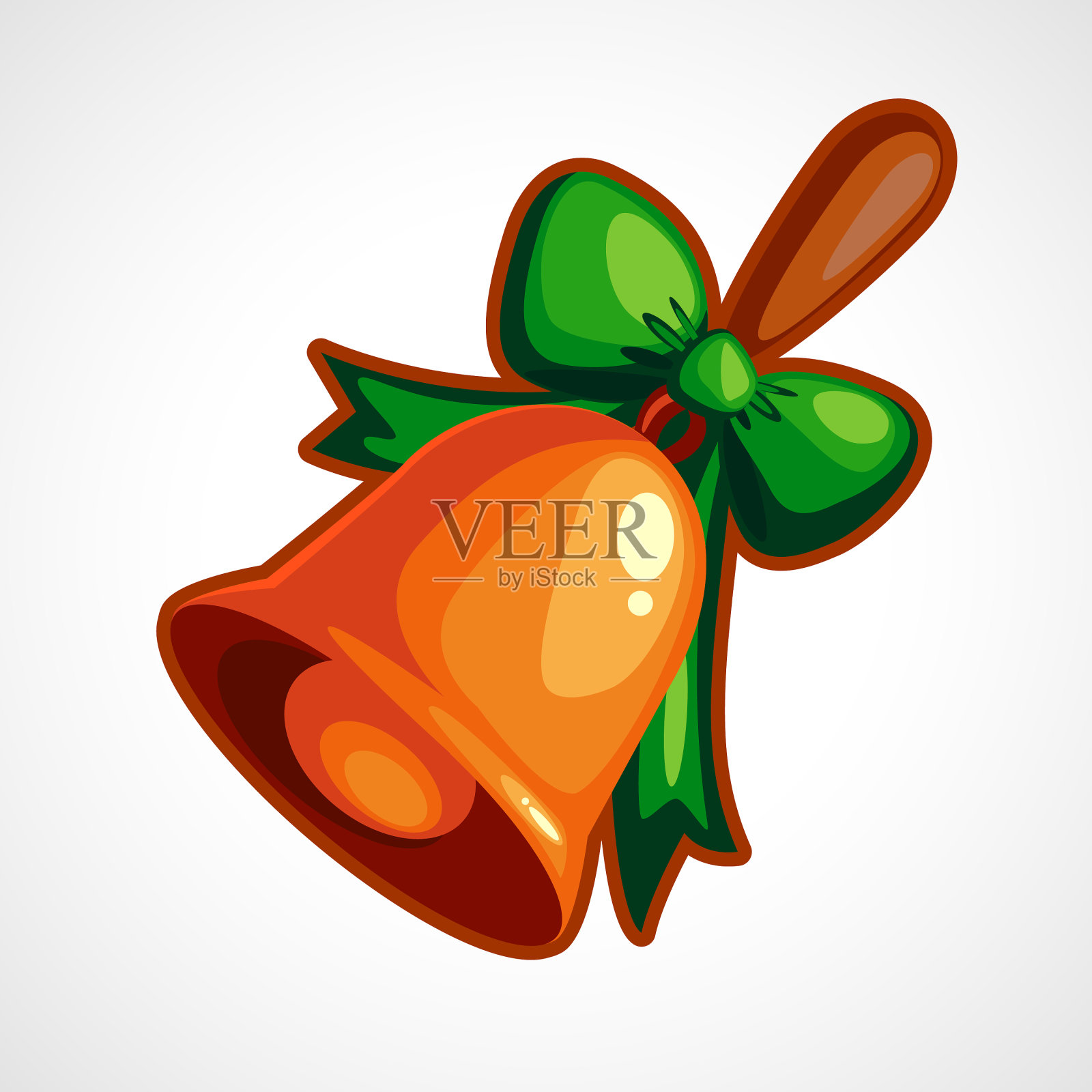 卡通圣诞钟声插画图片素材