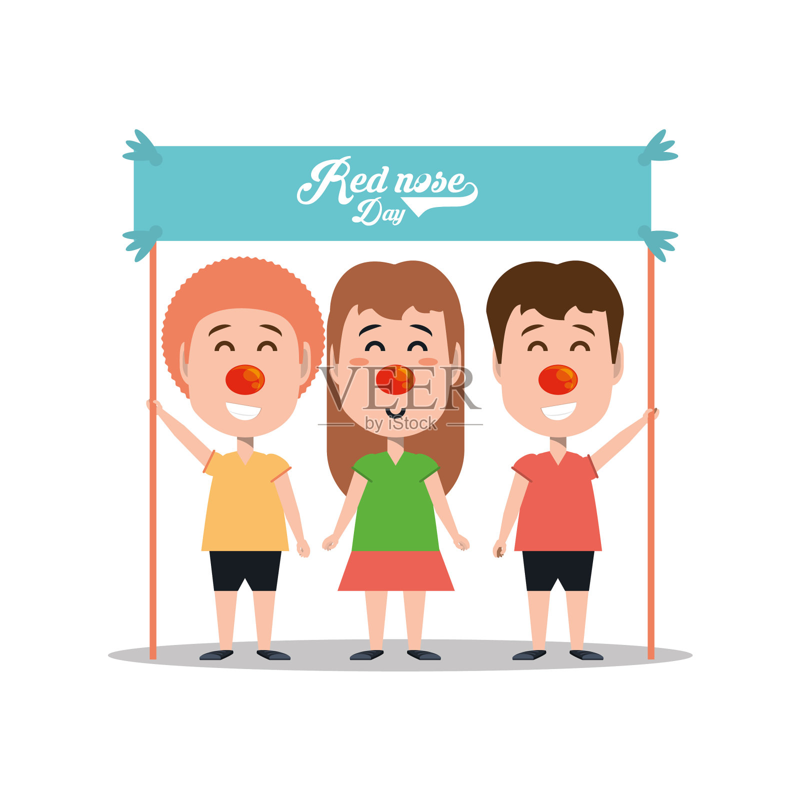 红鼻子日设计设计元素图片