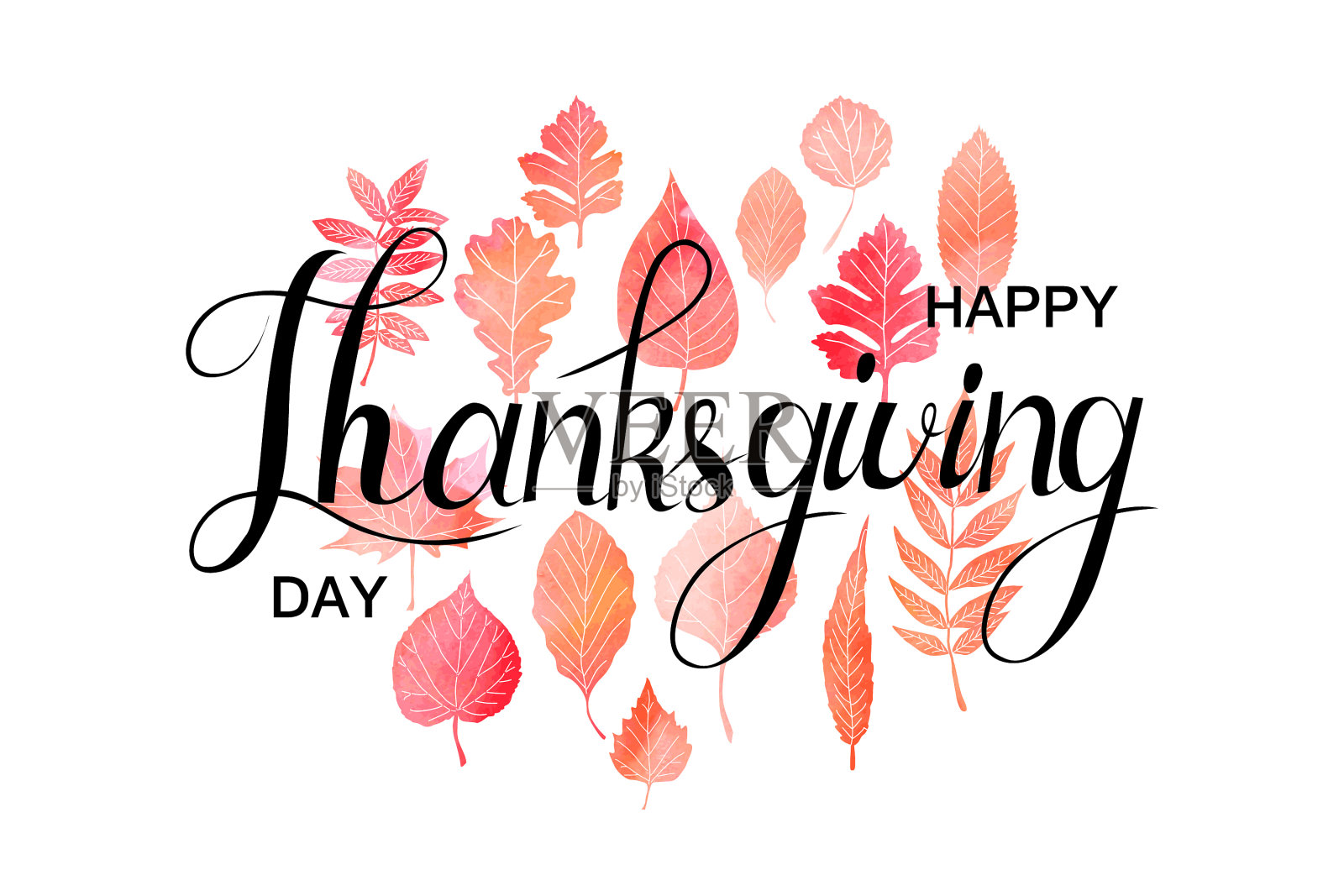 感恩节快乐海报设计元素图片