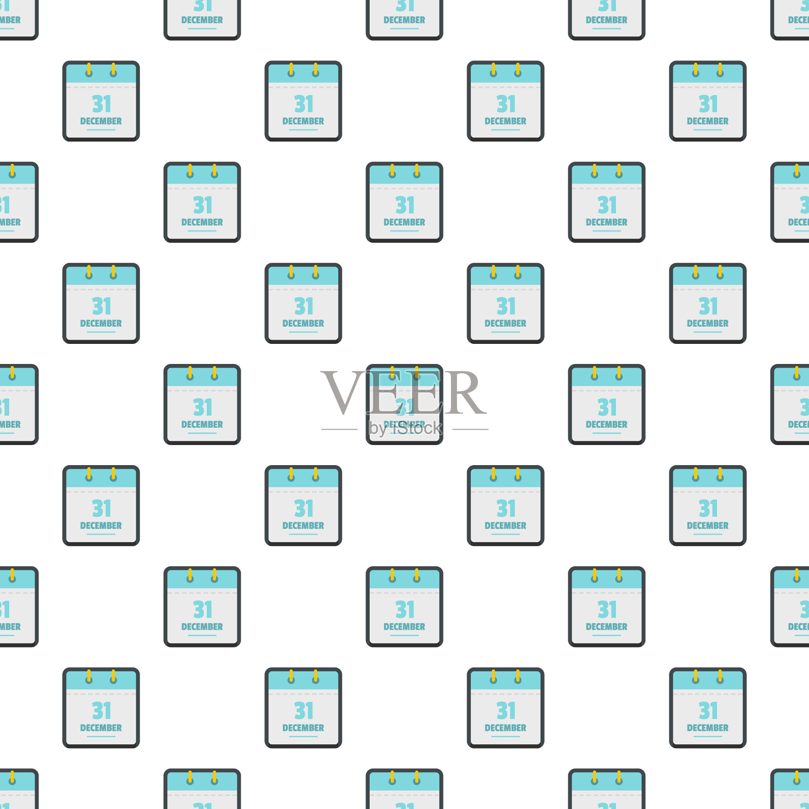 日历三十一、十二月图案无缝插画图片素材