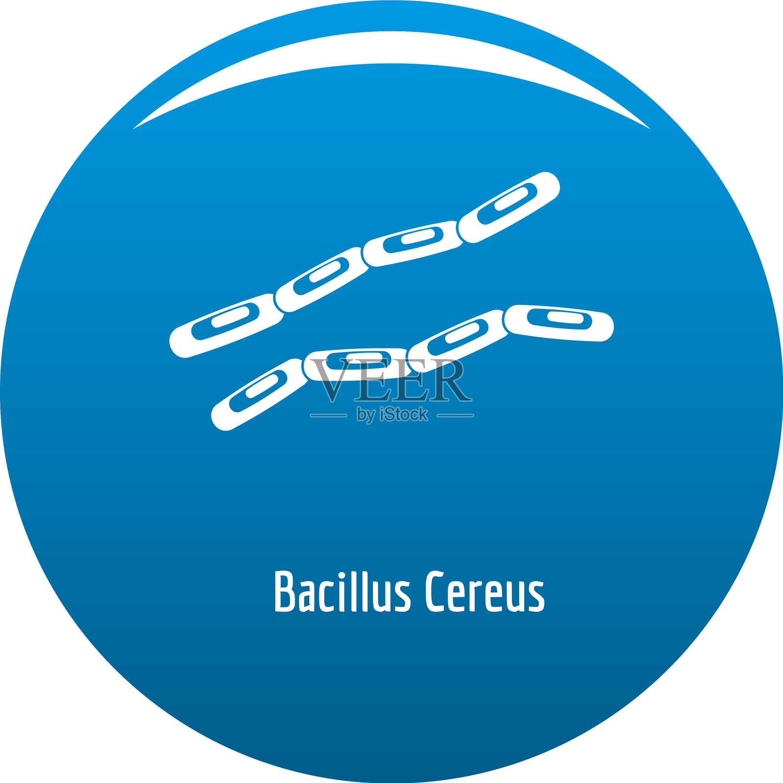 蜡样芽孢杆菌图标蓝色插画图片素材