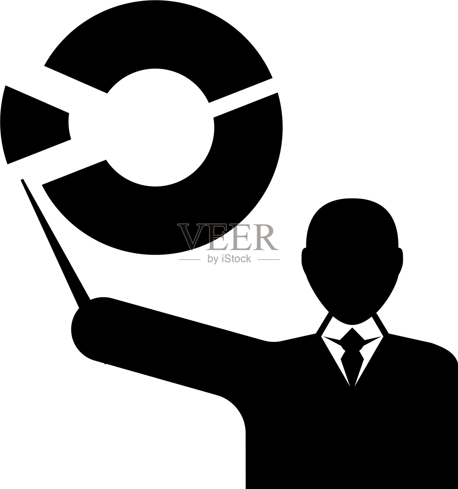 学校教师呈现教育扁平图标素材