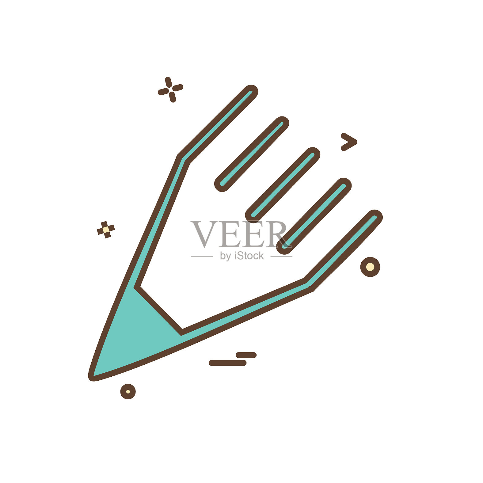 铅笔图标设计插画图片素材