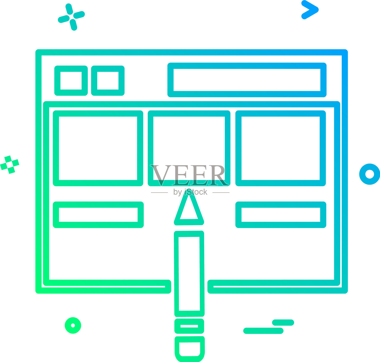 网页布局图标设计插画图片素材