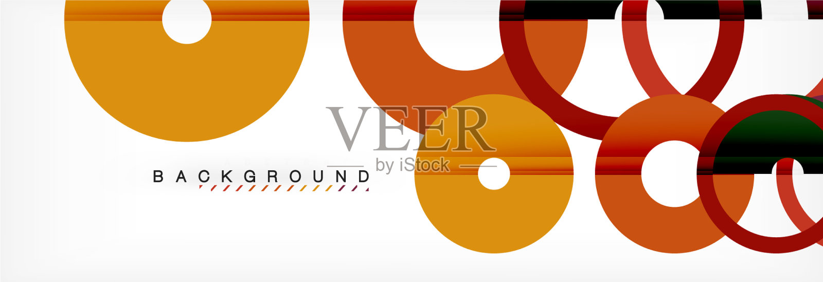 彩色戒指在灰色背景现代插画图片素材