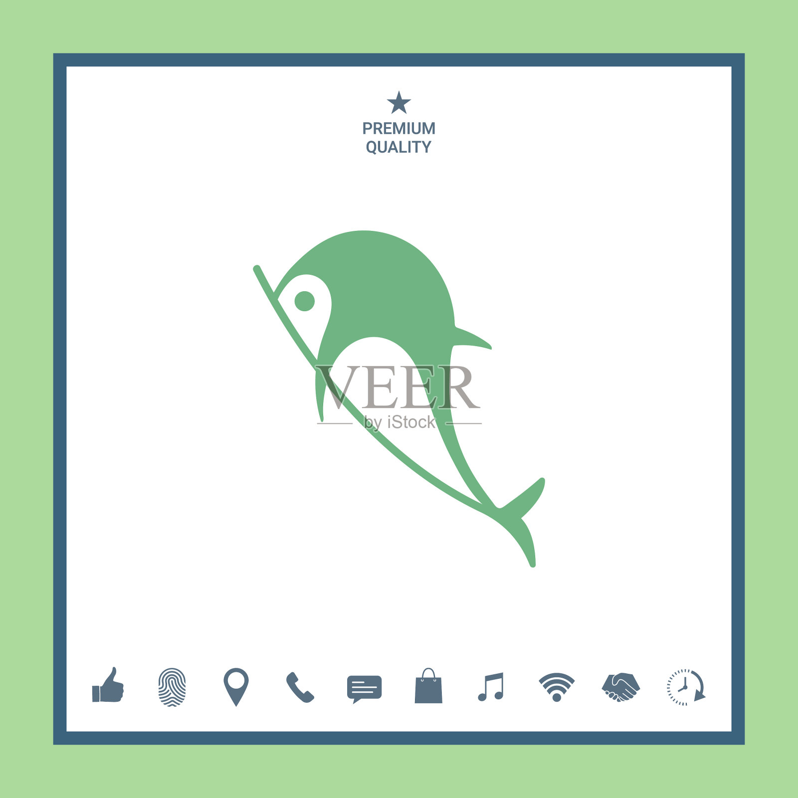 海豚图标图标素材