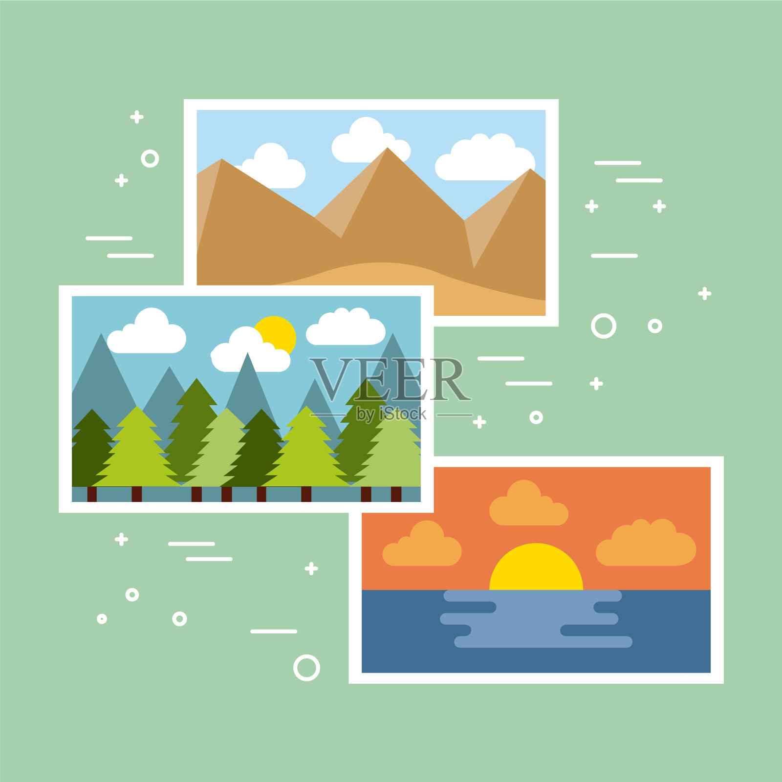 人活动设备插画图片素材