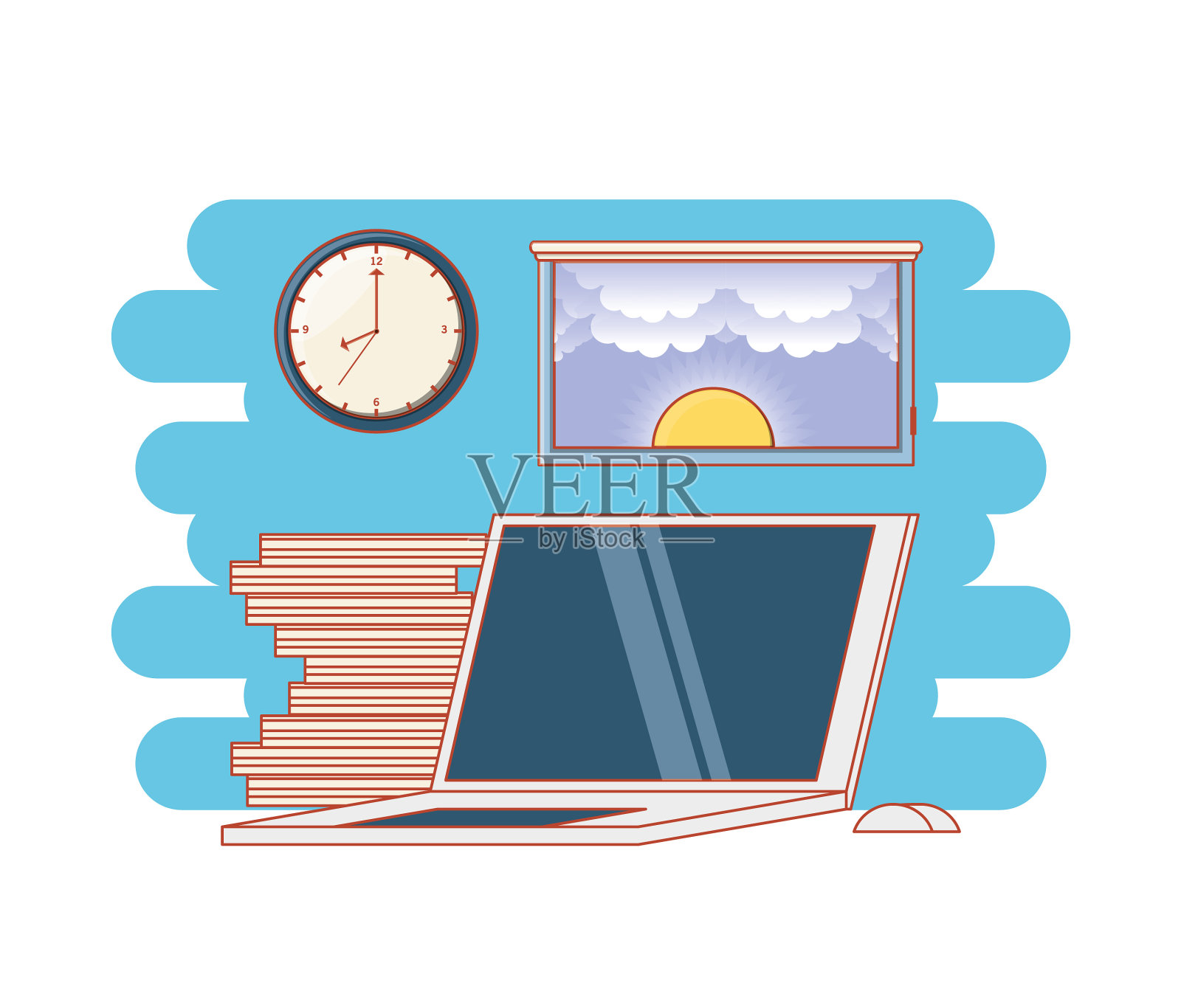 工作时间元素设计元素图片