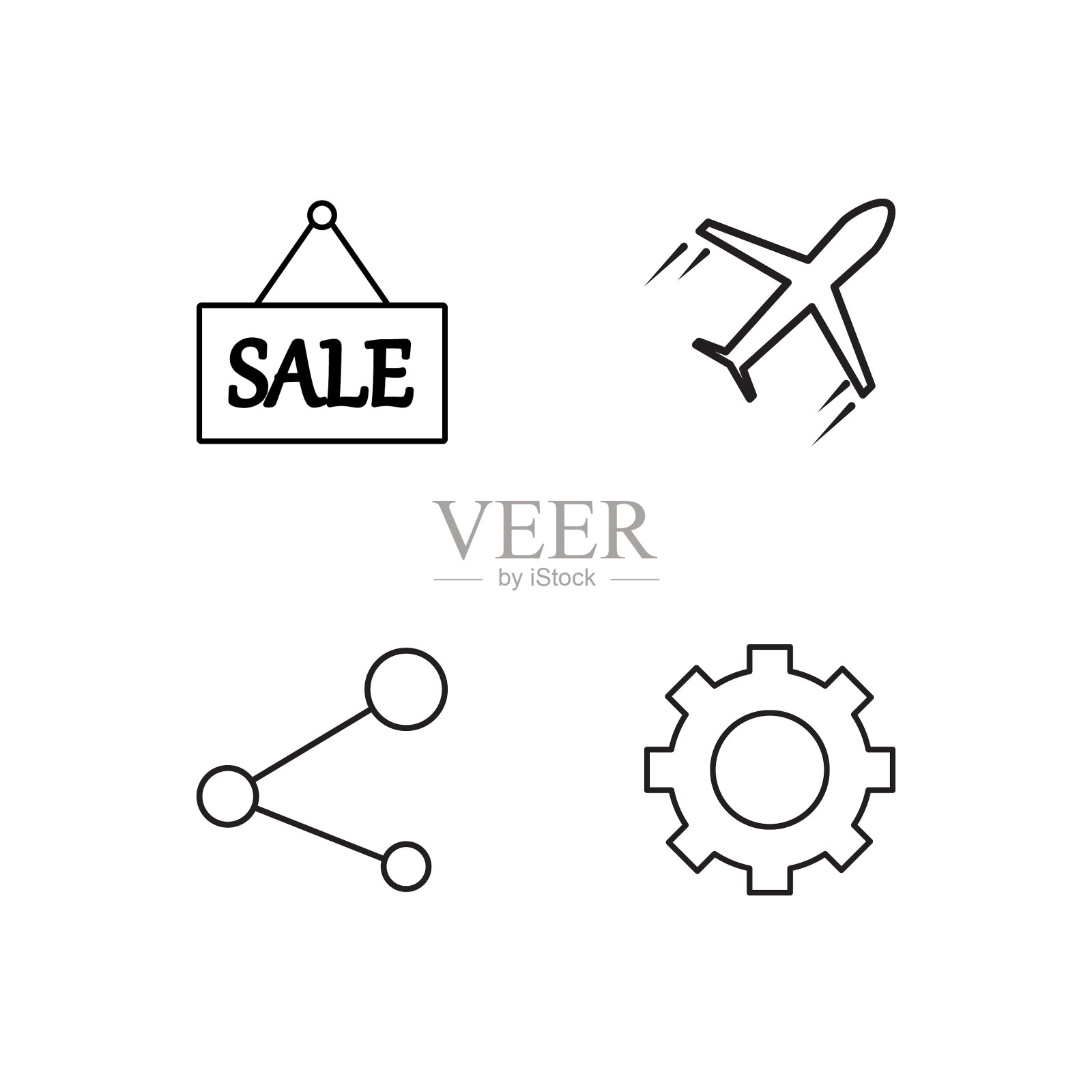 业务简单概述图标集图标素材