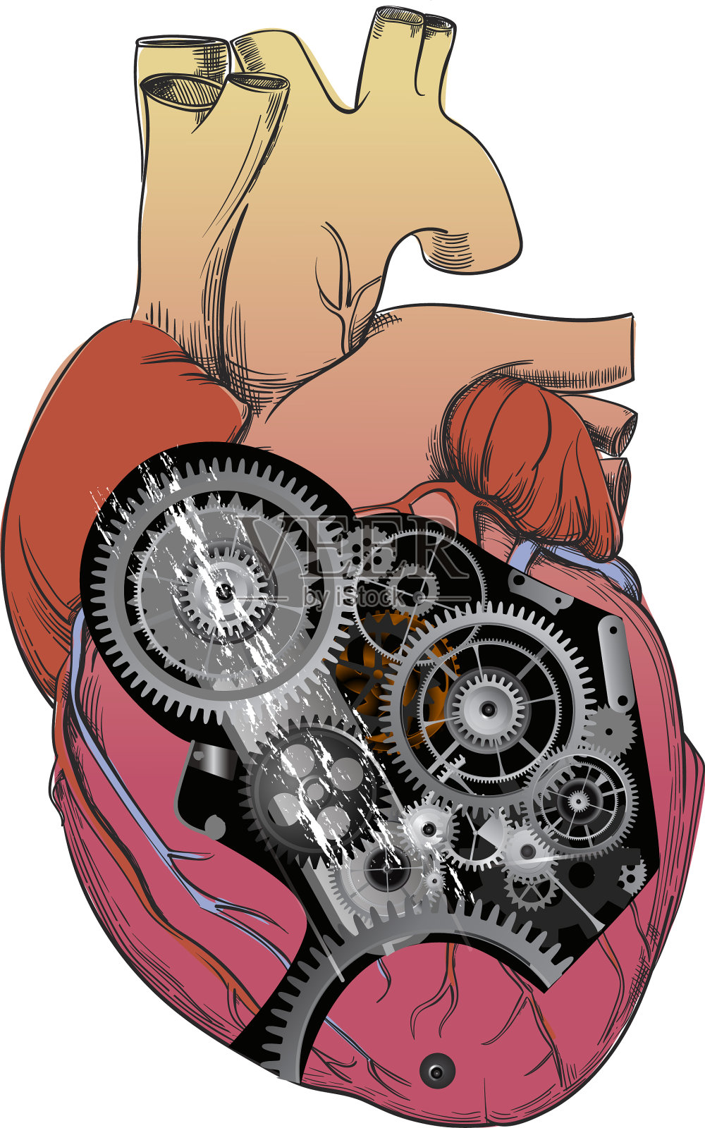 心与机制设计元素图片