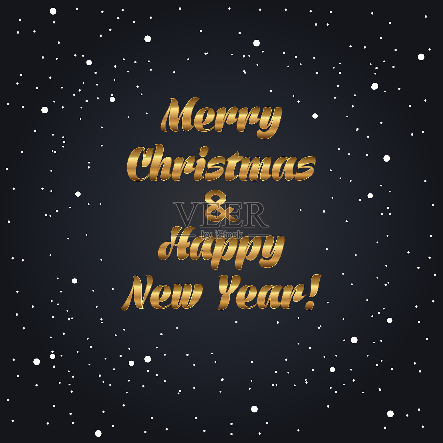 有字母的圣诞卡插画图片素材