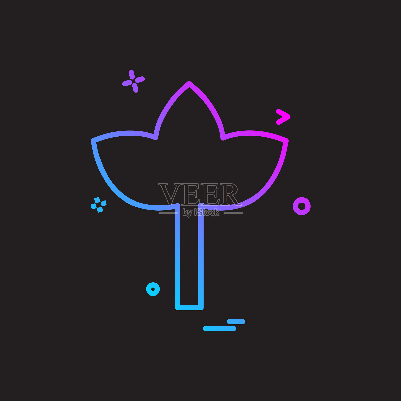 树叶图标设计插画图片素材