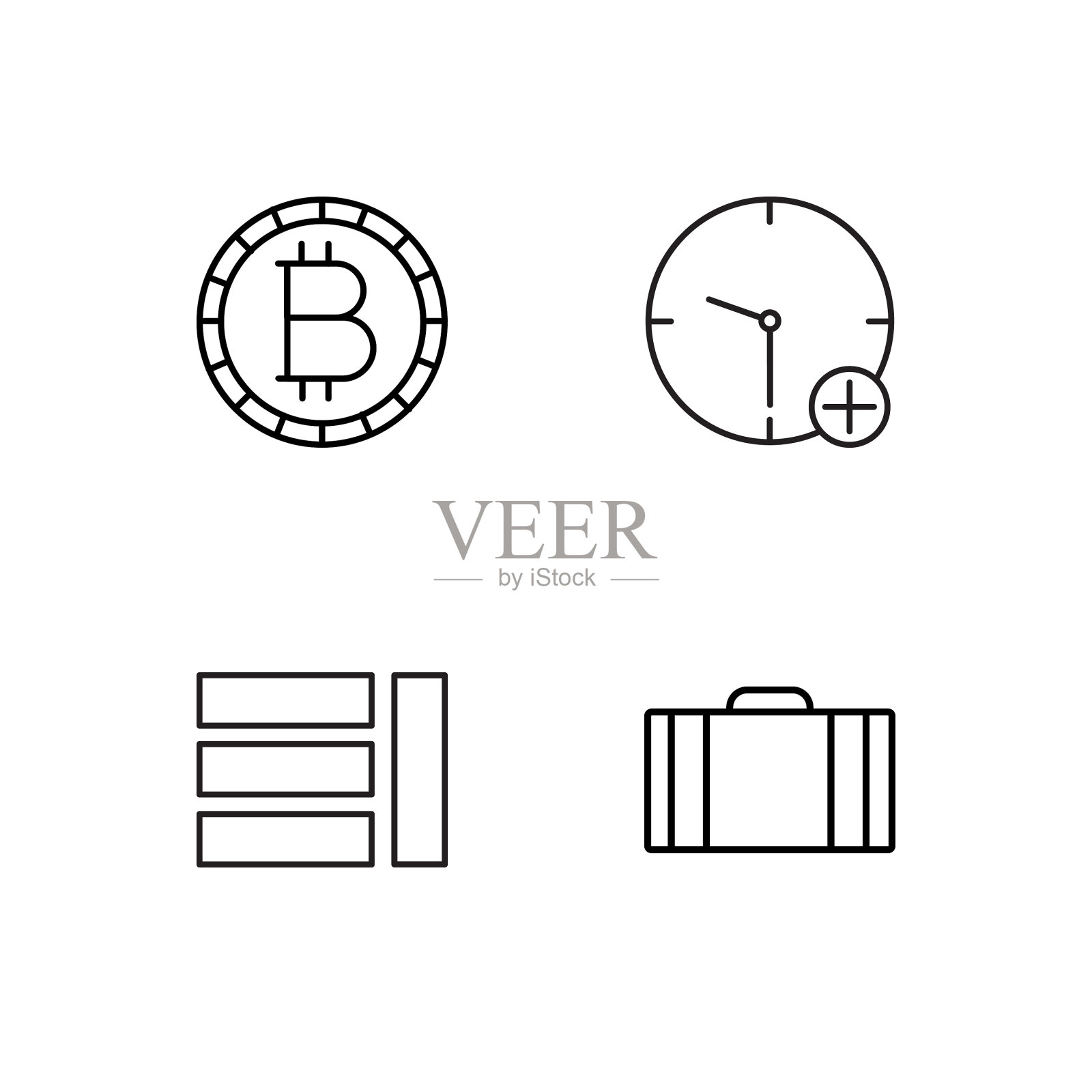 业务简单概述图标集图标素材