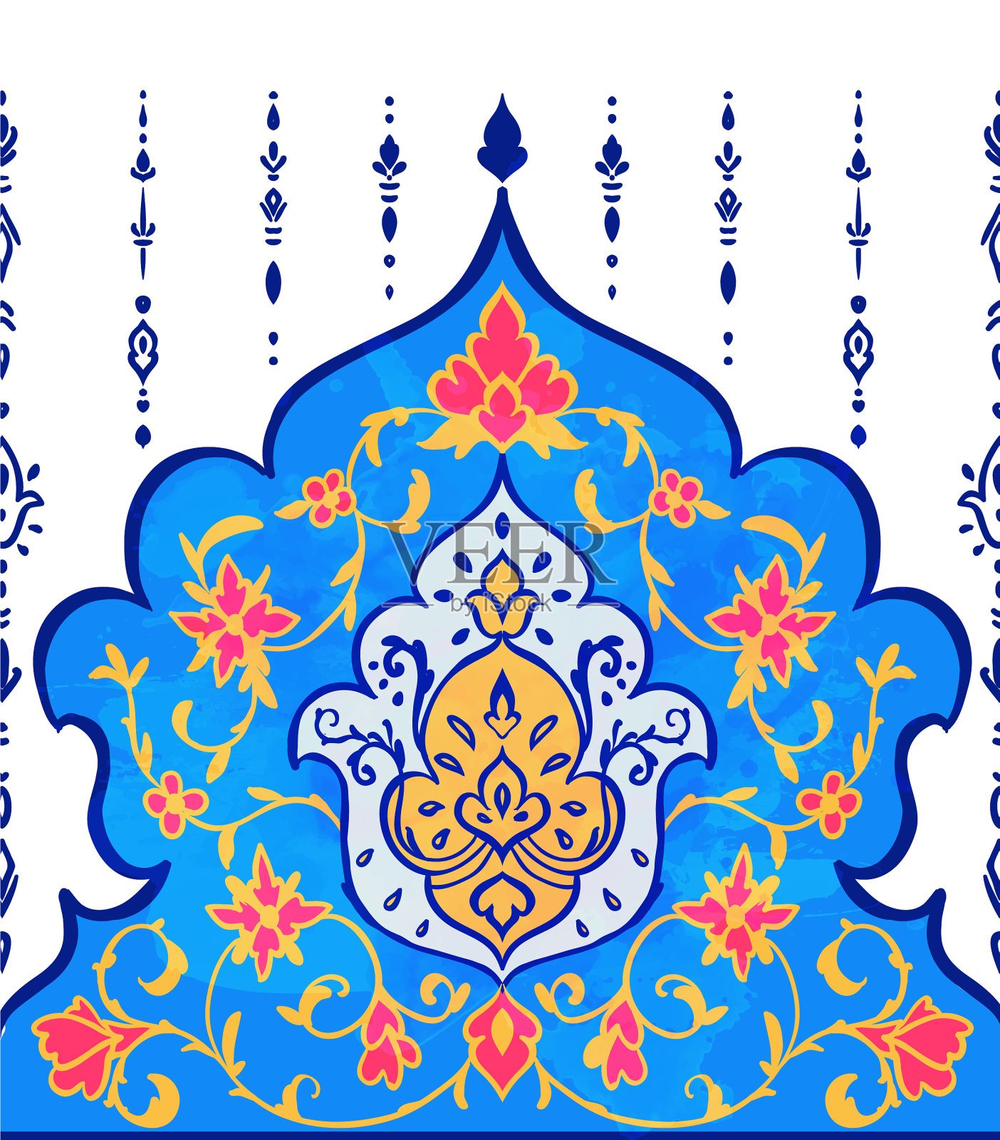 漂亮的卡片插画图片素材