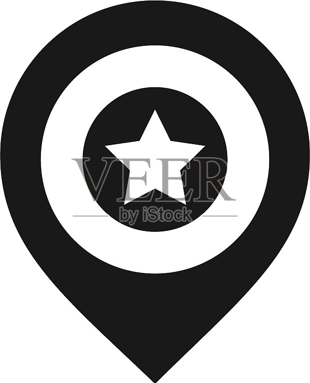 黑色地图销插画图片素材