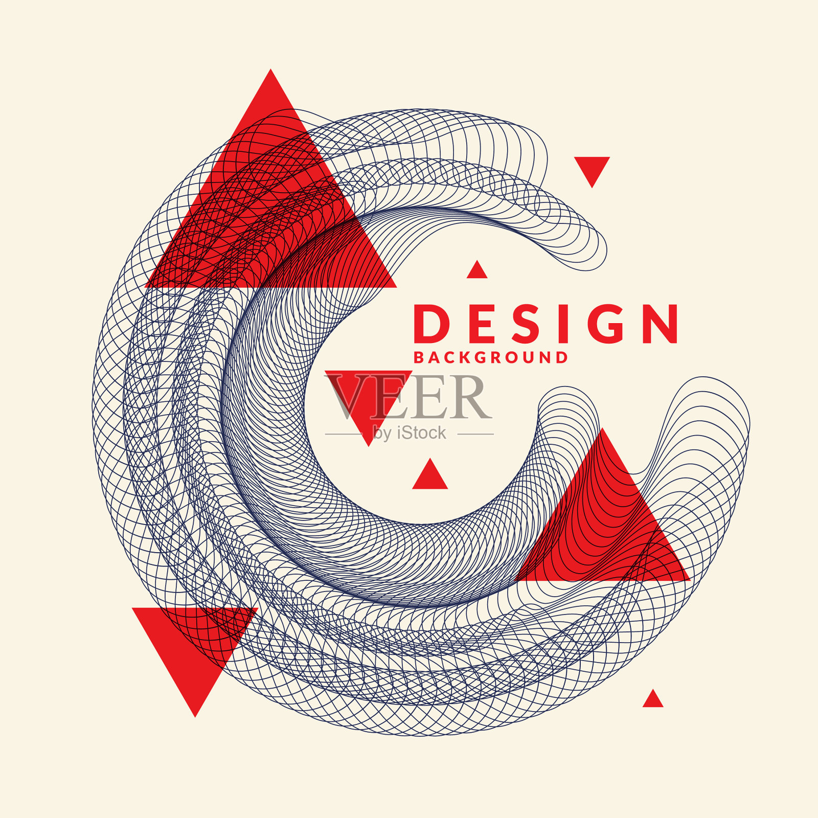 明亮的抽象背景与动态波浪插画图片素材