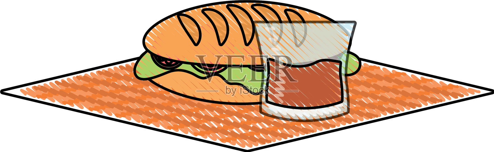 野餐的形象设计元素图片