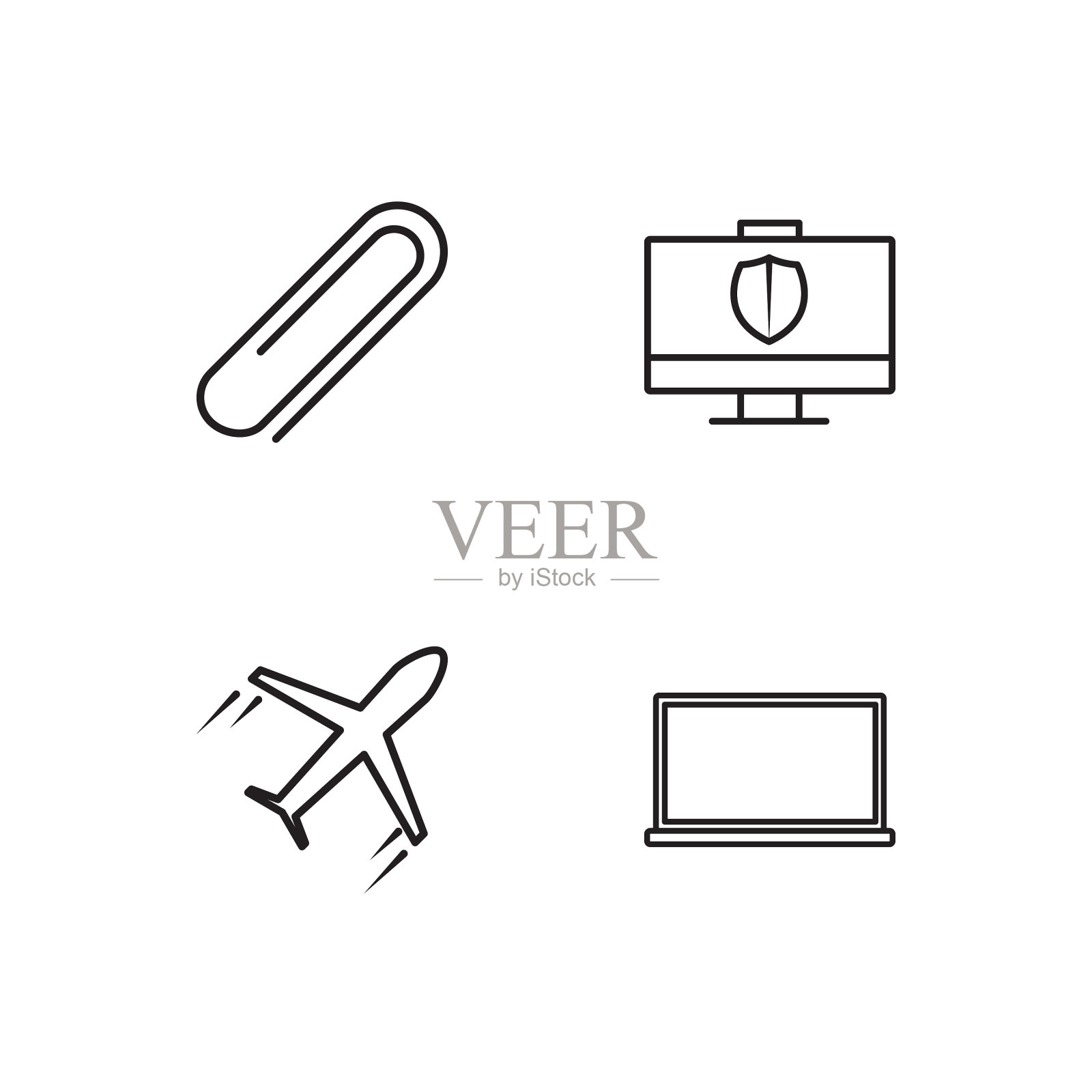 业务简单概述图标集图标素材