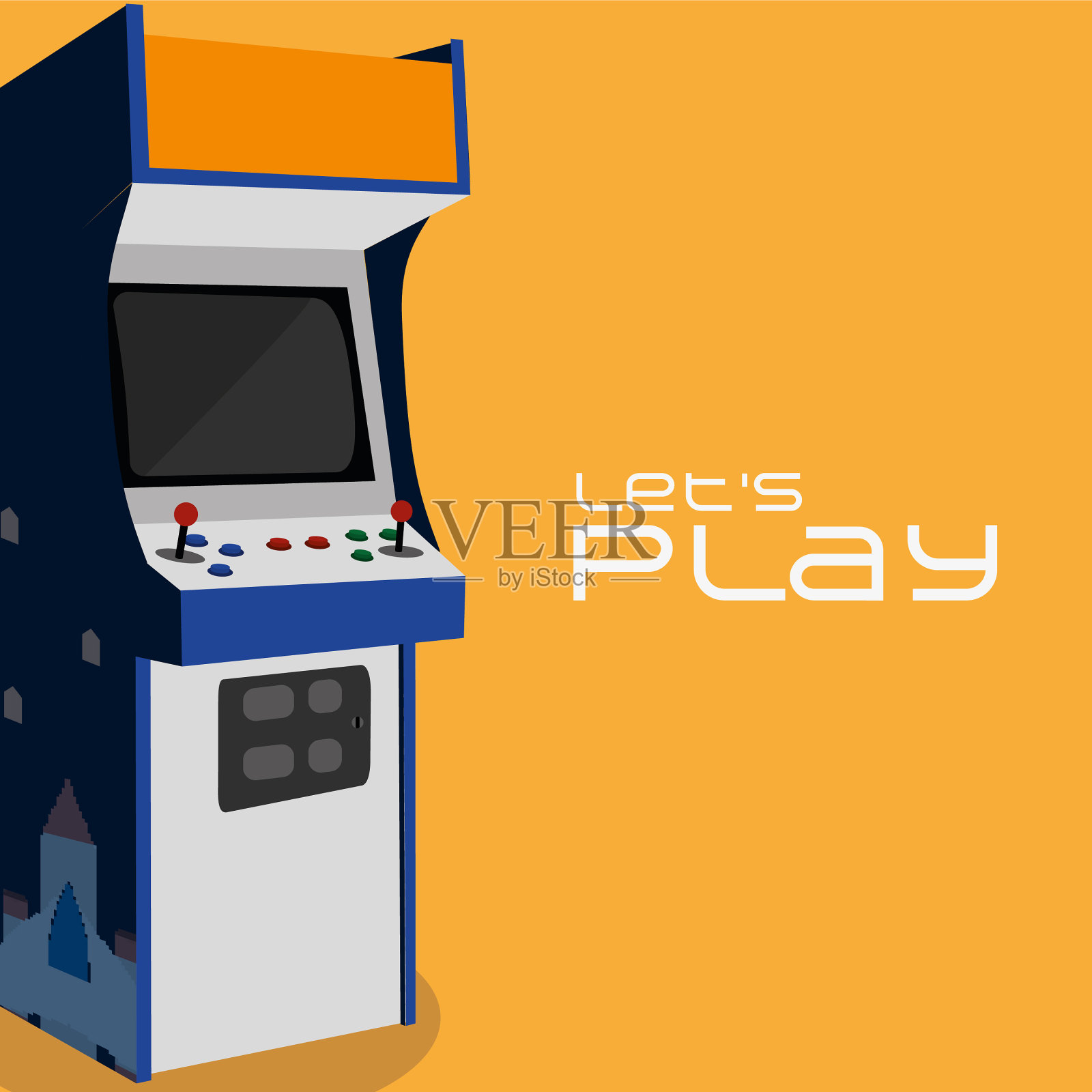 商场机械设计插画图片素材