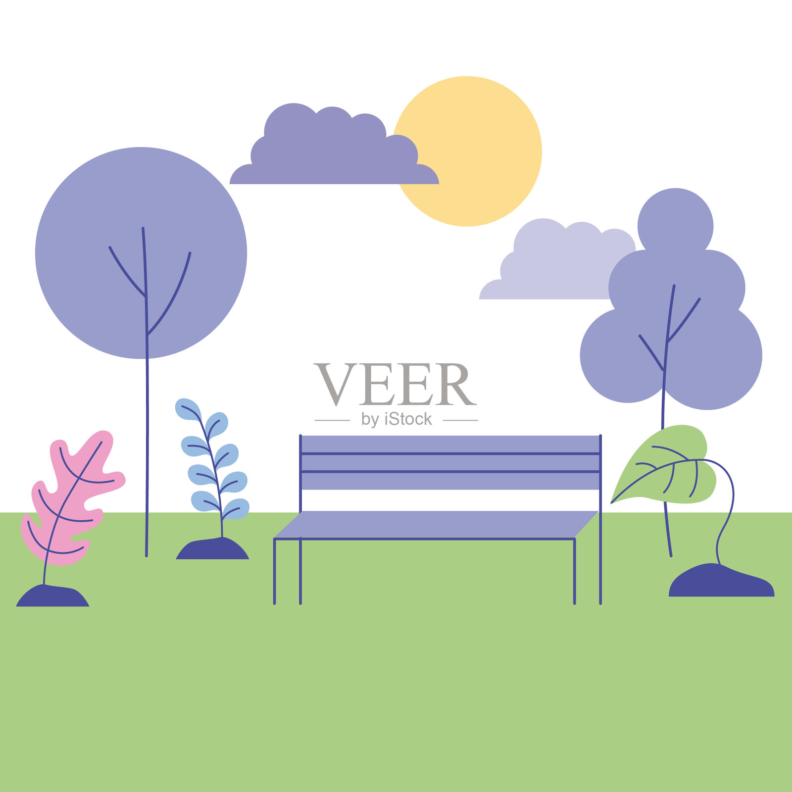 人们户外活动插画图片素材