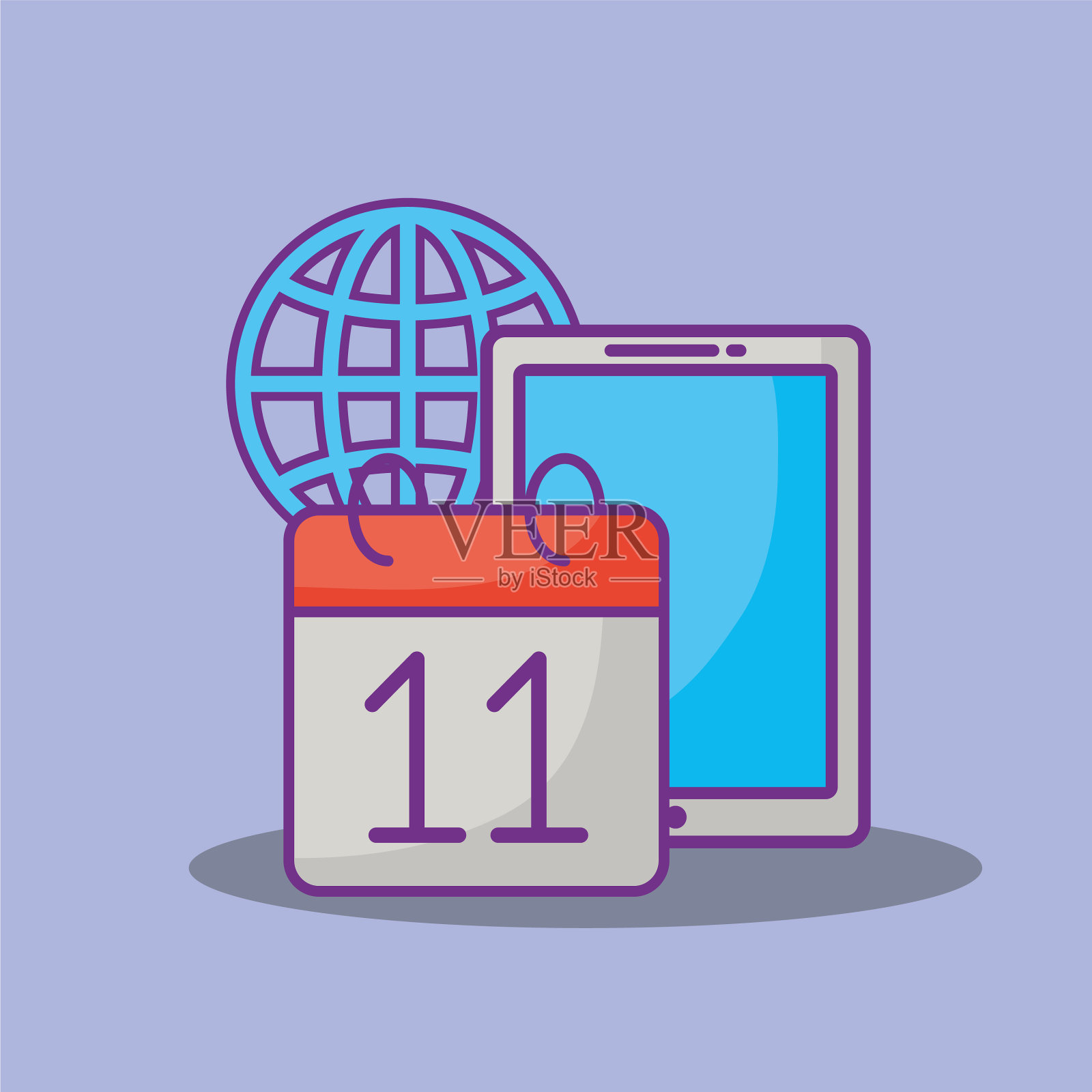 智能手机设备设计插画图片素材