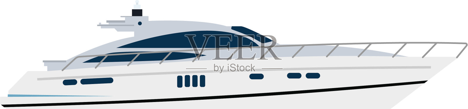 游艇、帆船或帆船设计元素图片