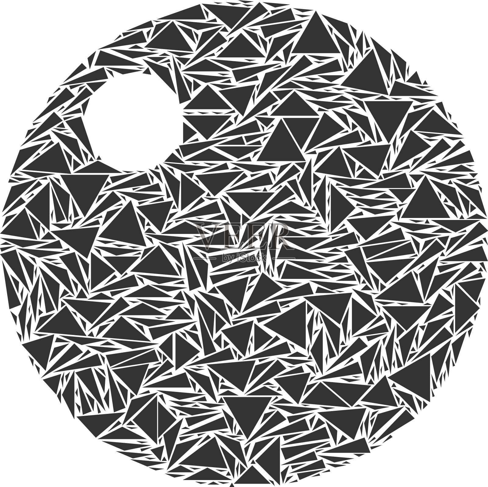 球面拼贴三角形插画图片素材