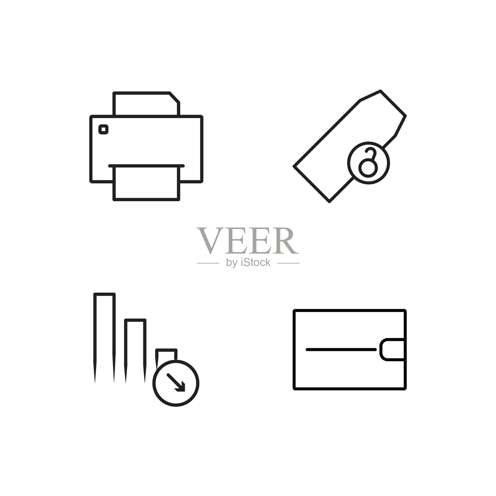 业务简单概述图标集图标素材