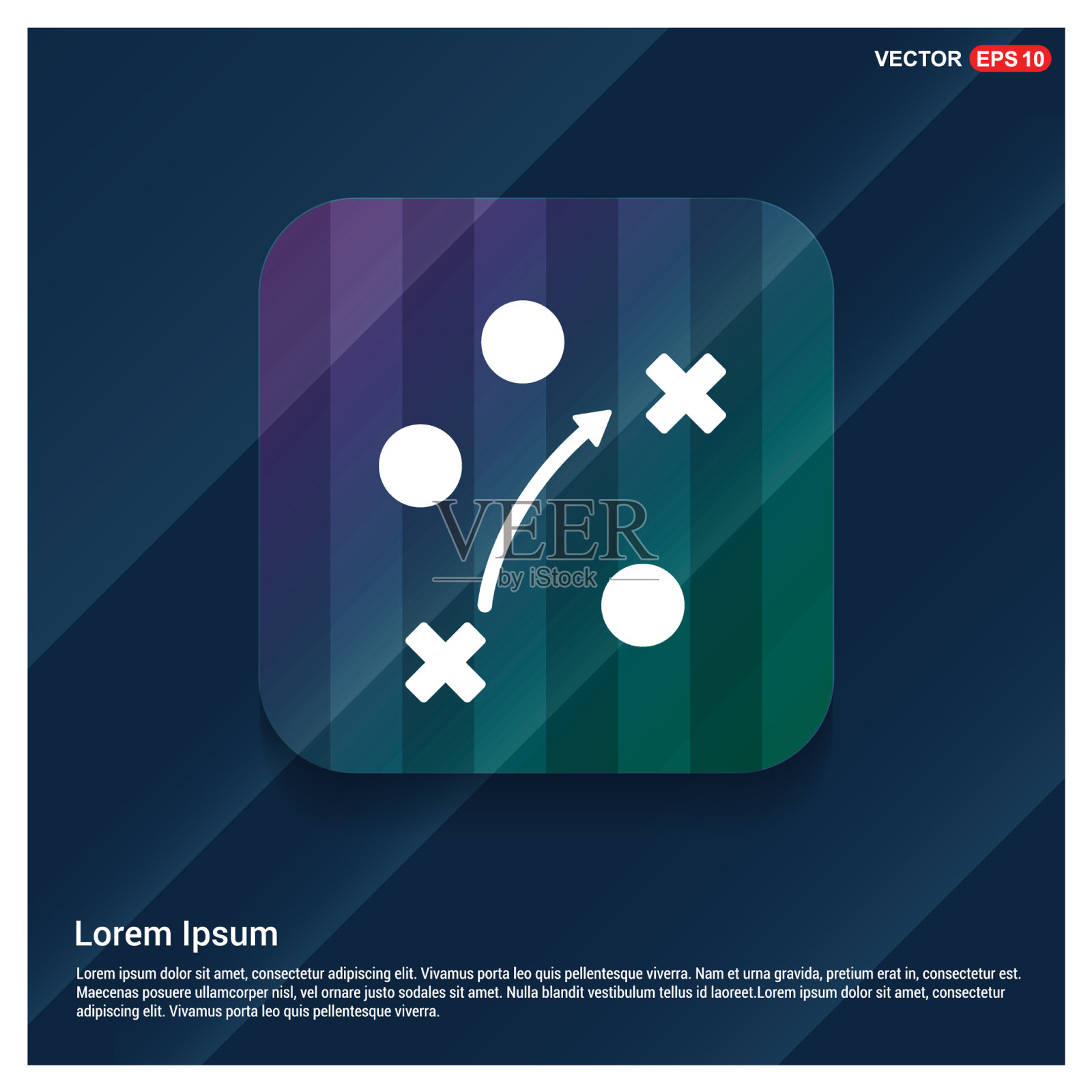 板球体育场图标插画图片素材