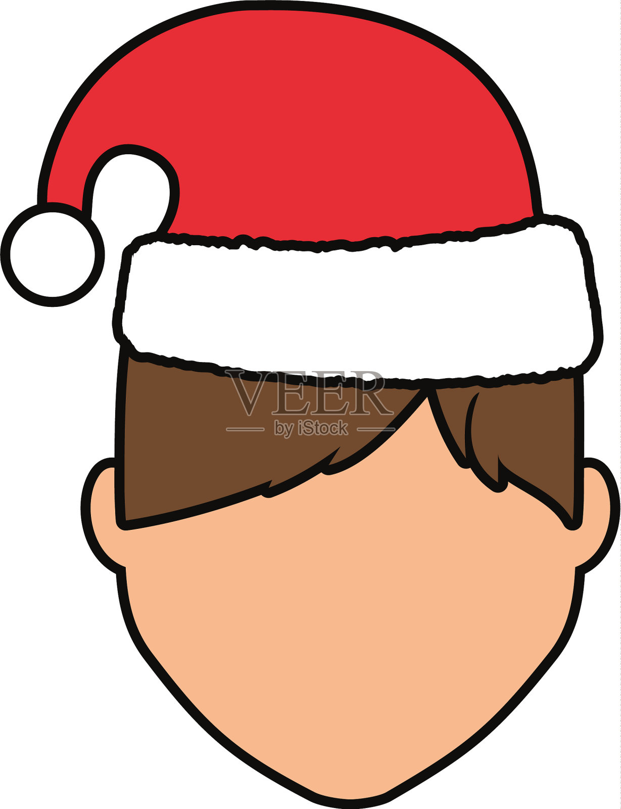 圣诞帽设计插画图片素材