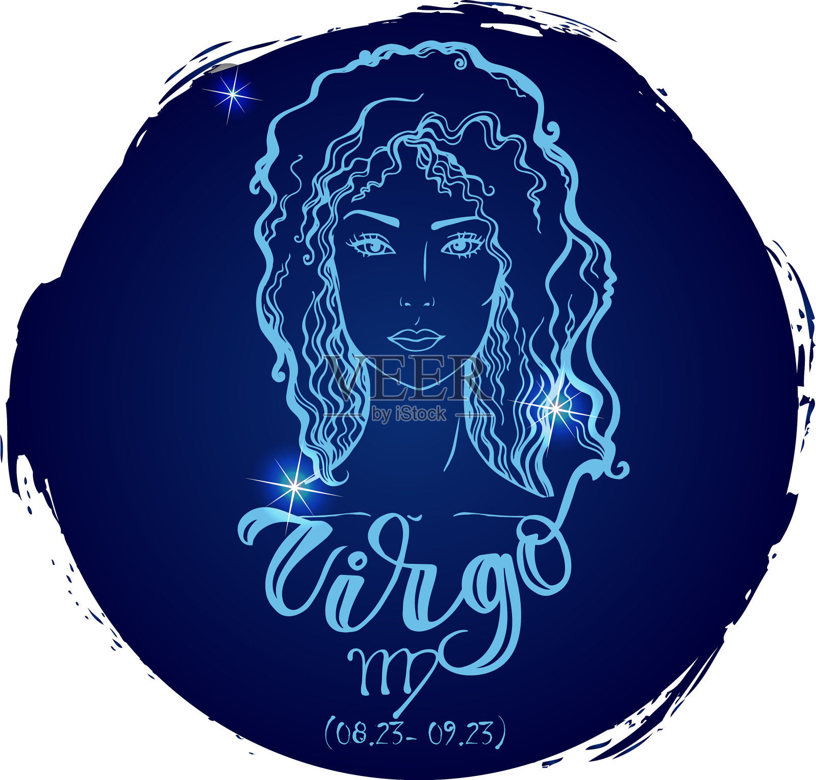 黄道十二宫:处女座设计元素图片