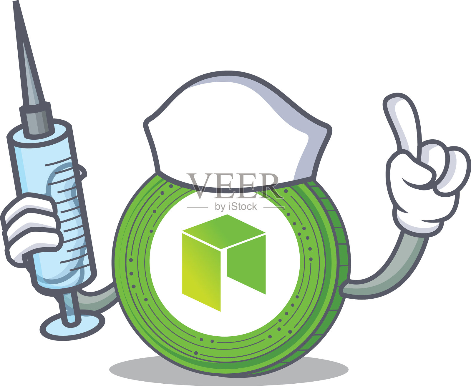 护士新硬币人物卡通插画图片素材