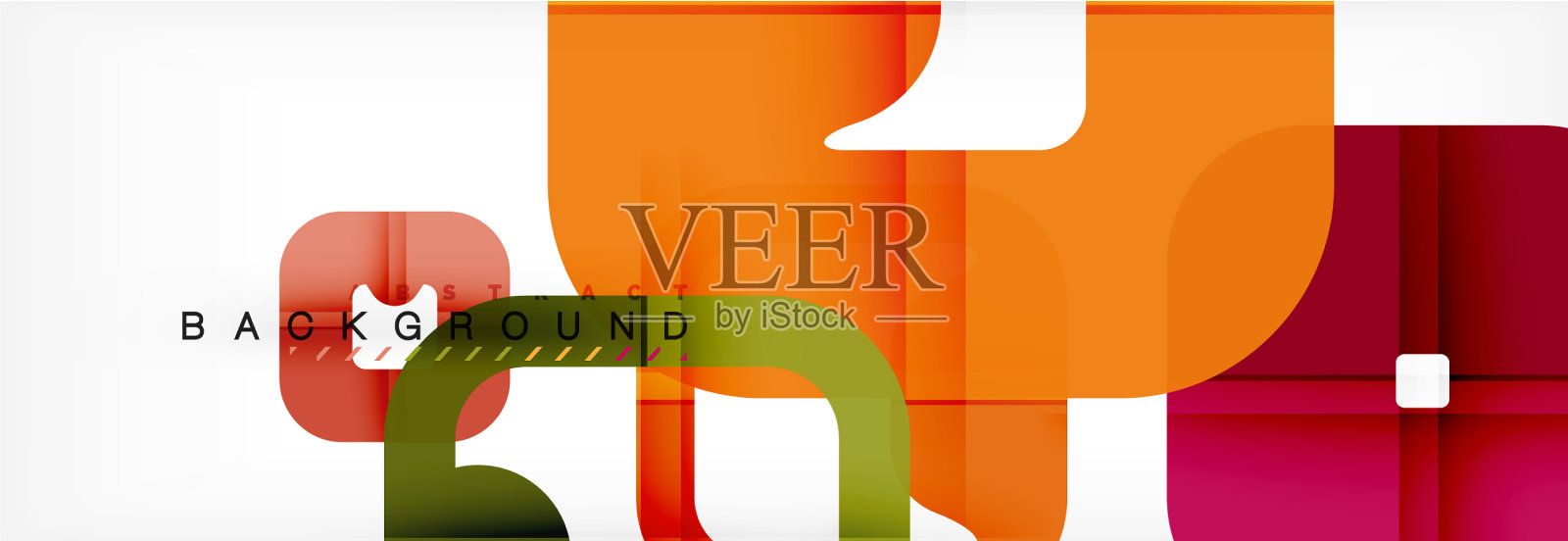 正方形几何背景多色模板插画图片素材