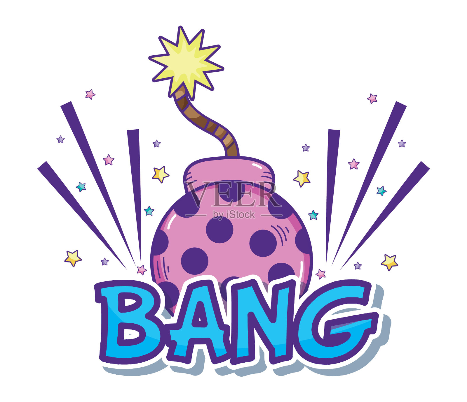 波普艺术的漫画设计元素图片