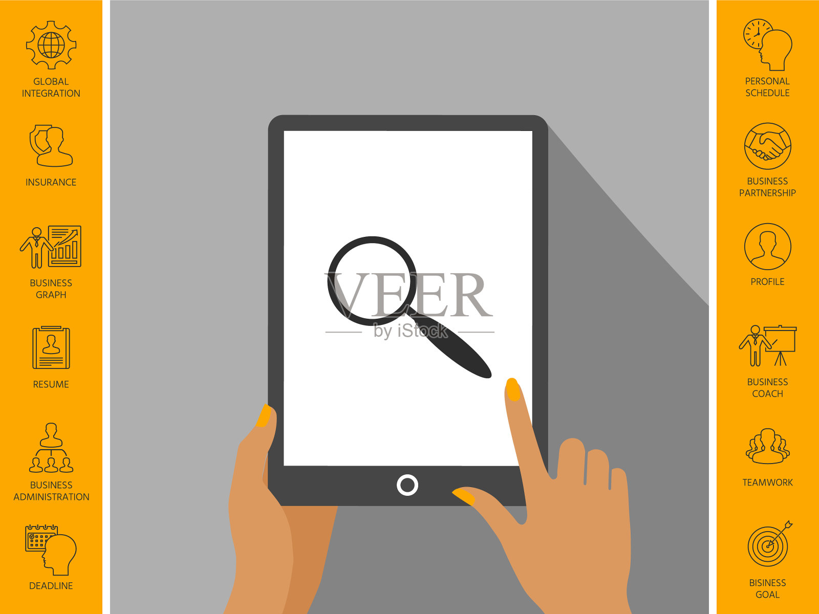 搜索图标符号插画图片素材