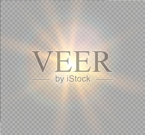 白色火花闪闪发光，具有特殊的灯光效果插画图片素材