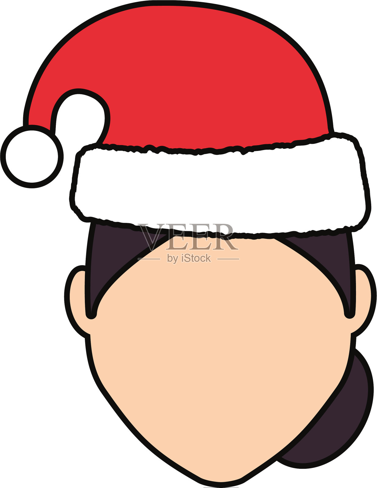 圣诞帽设计插画图片素材