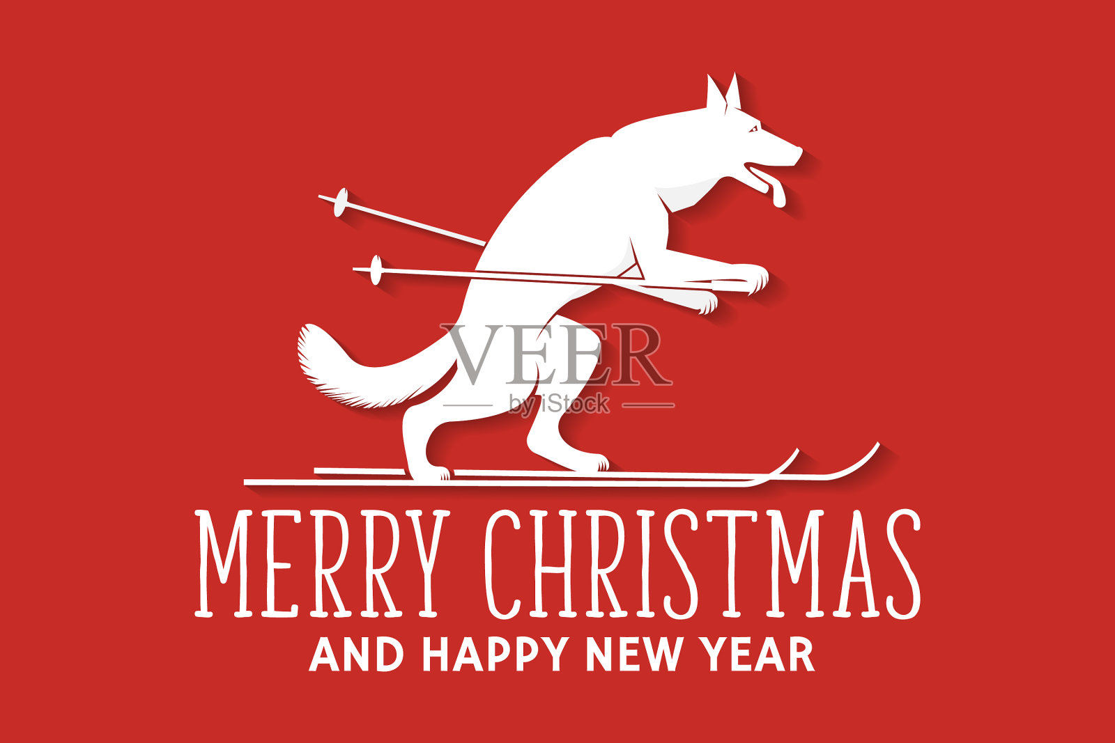 圣诞贺卡插画图片素材