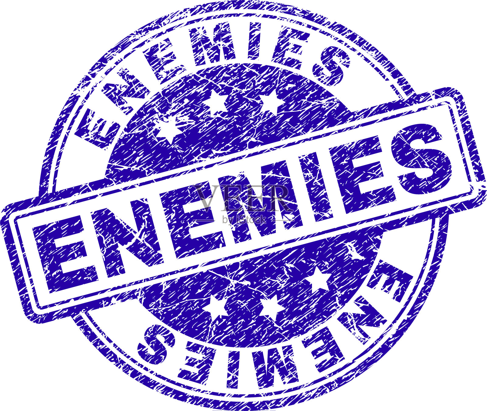 刻痕纹理的敌人印章印章插画图片素材