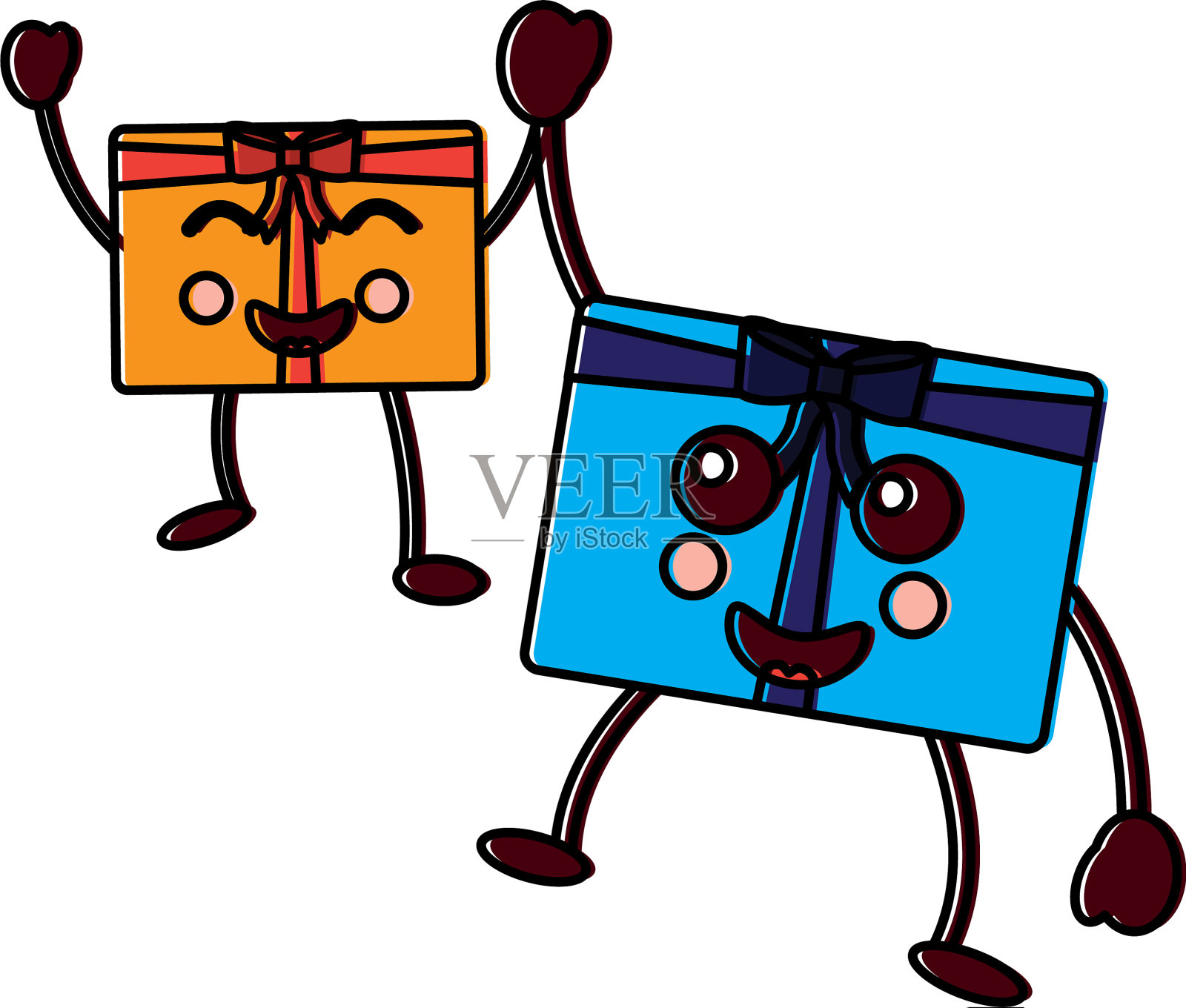 礼盒表情符号图标形象设计元素图片