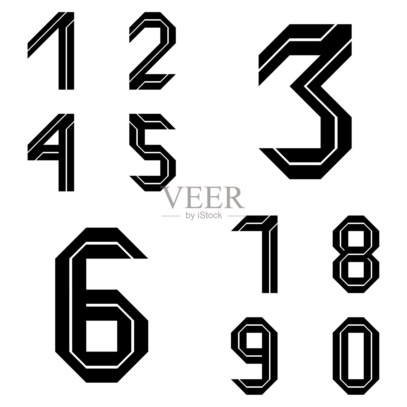 设计数字组图标素材