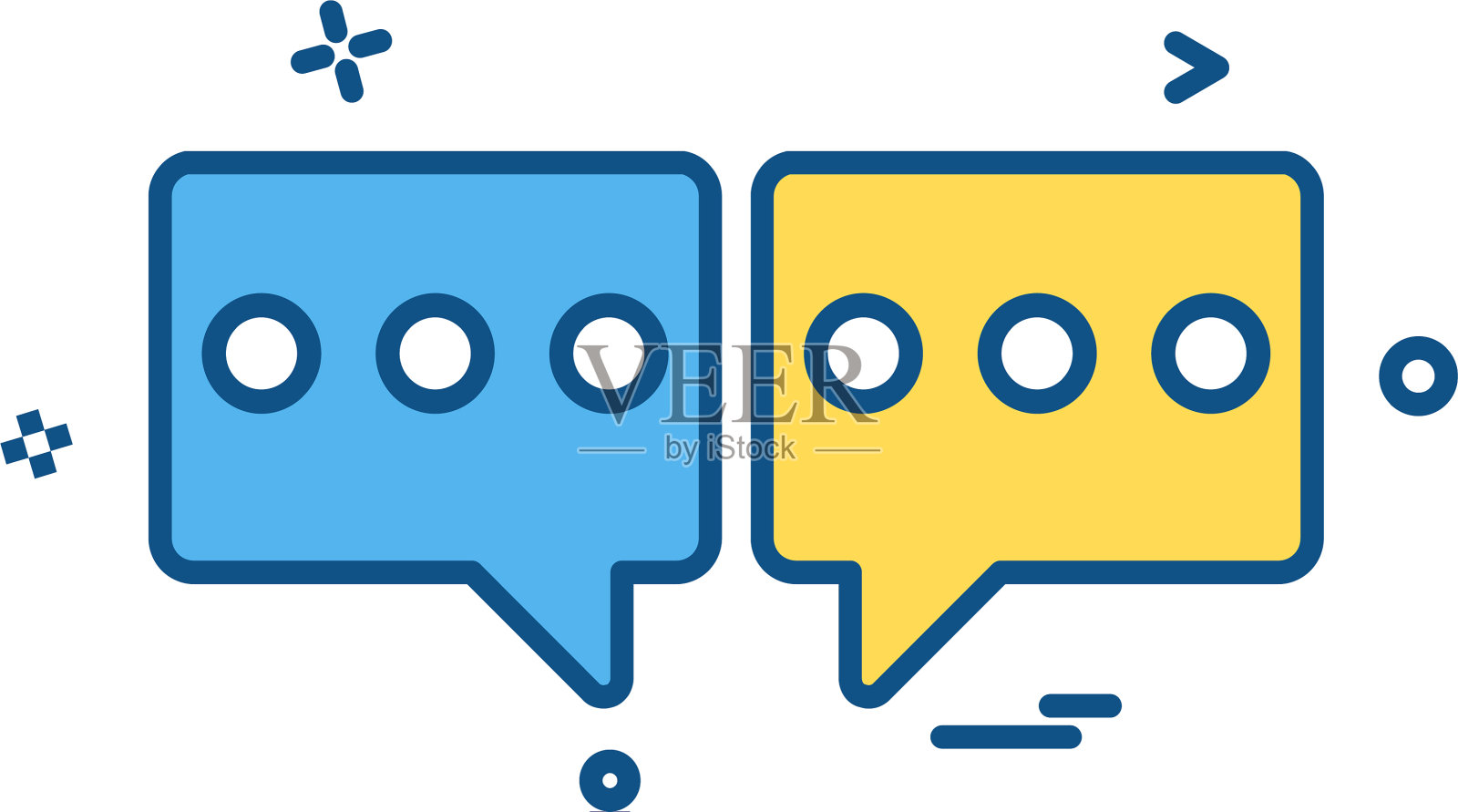 聊天图标设计插画图片素材