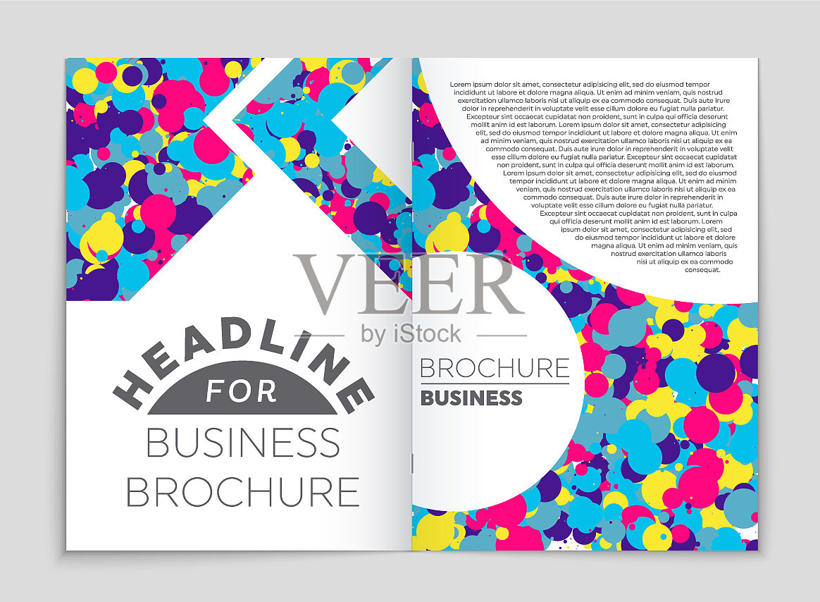 抽象布局的艺术背景设置插画图片素材