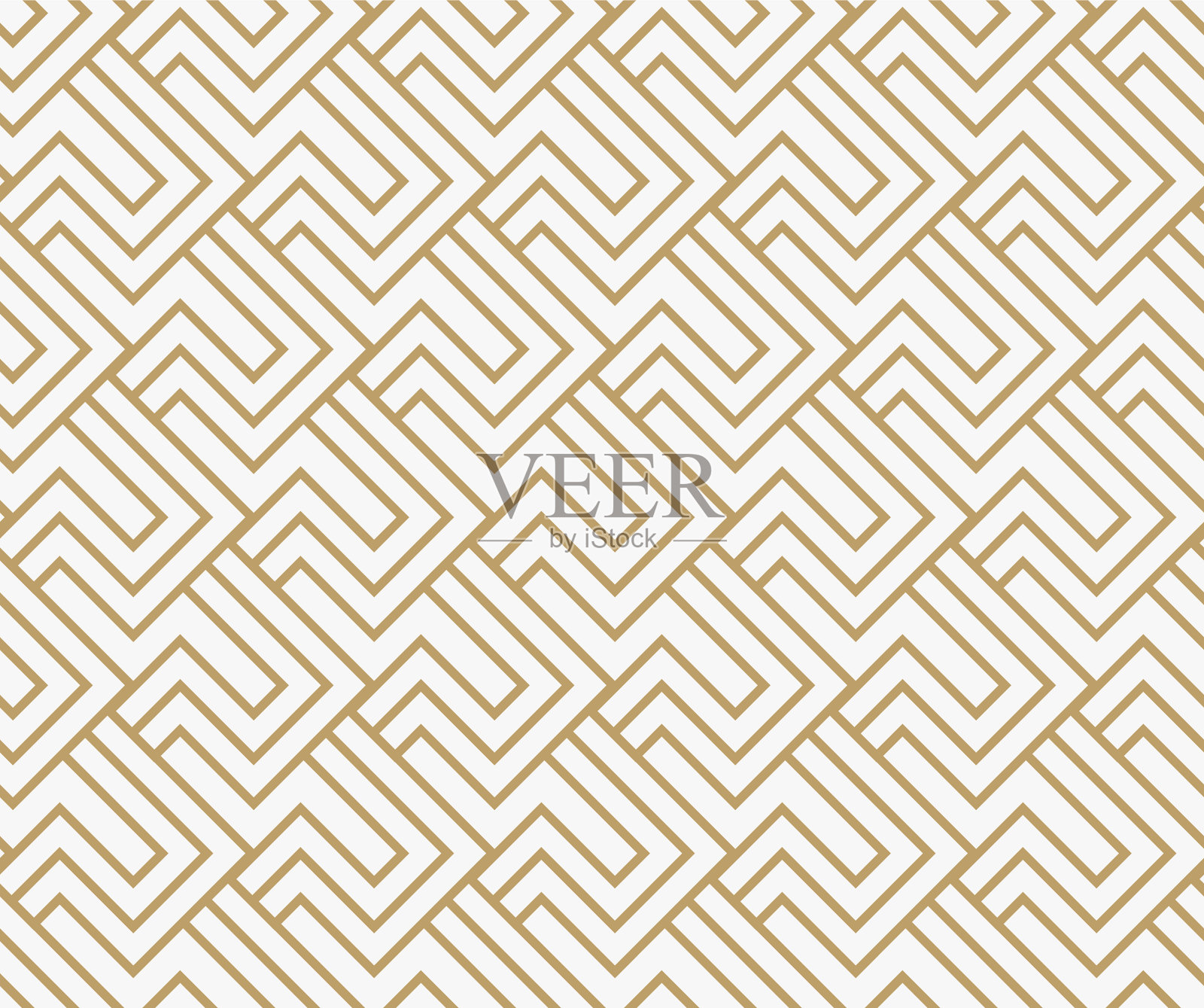 几何无缝图案配以现代线条插画图片素材