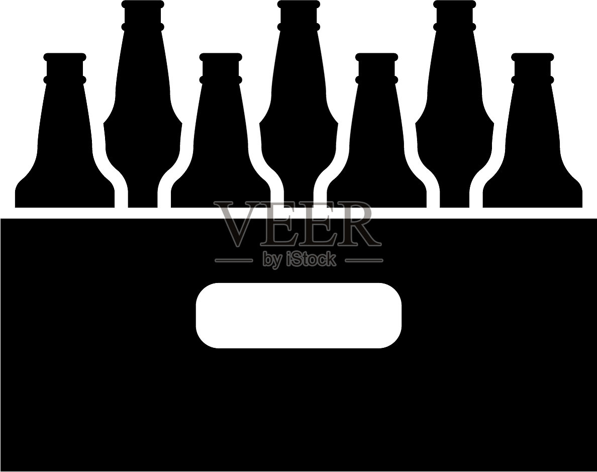 包装啤酒瓶扁平图标设计元素图片